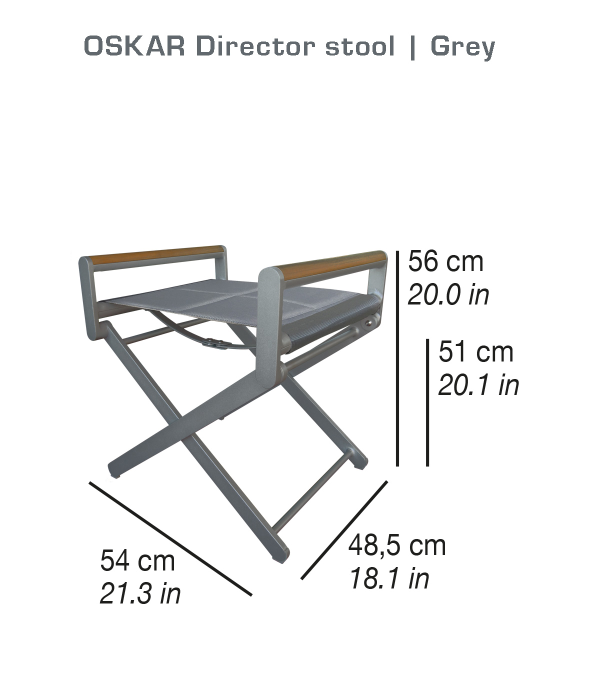 OSKA24 | Oskar stool | Grey