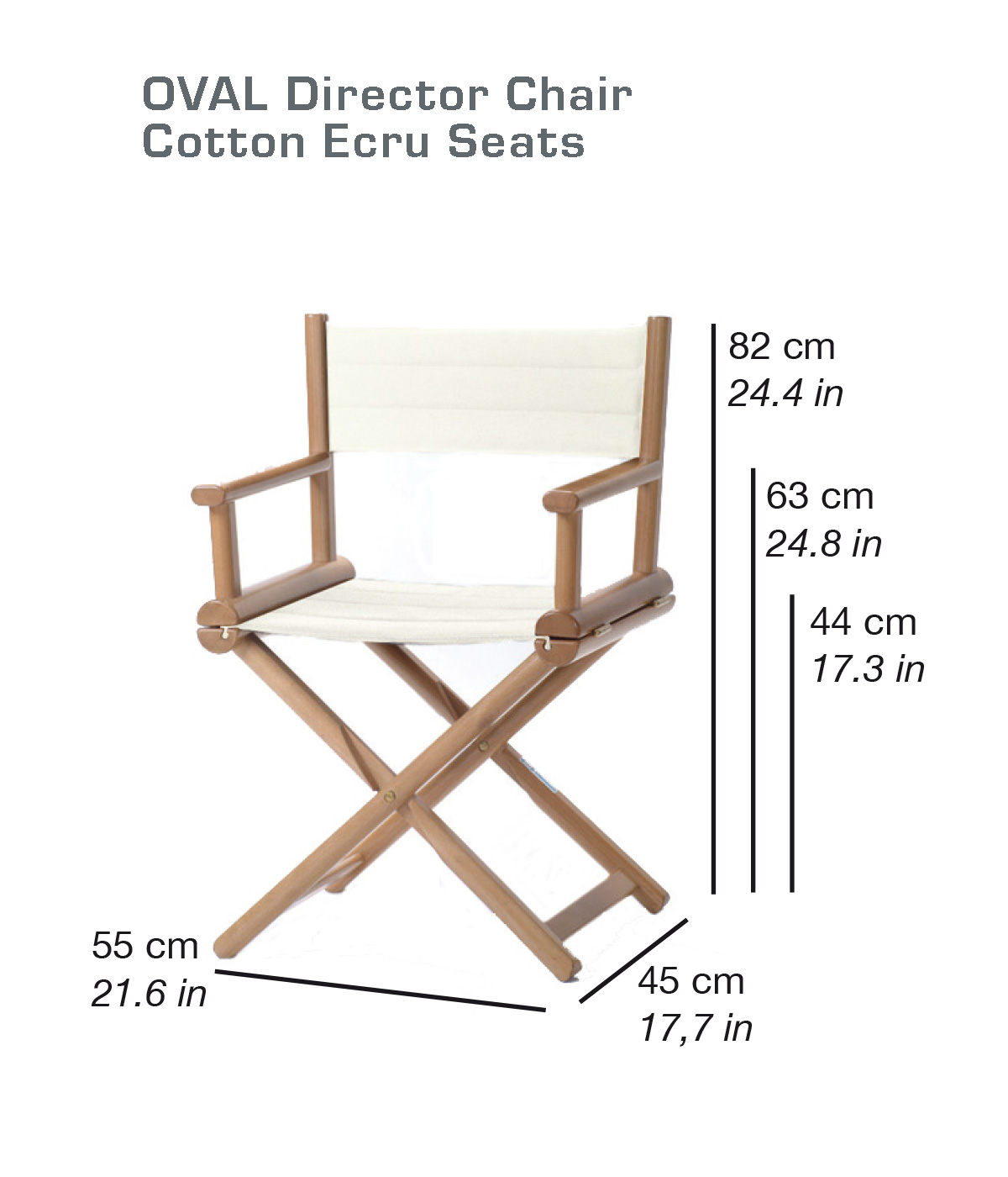 OVAL Director Chair | Cotton