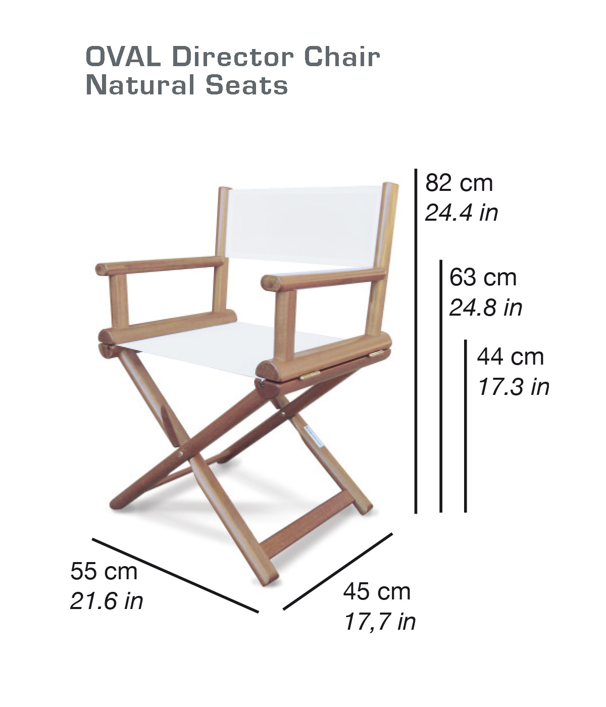 OVAL Director Chair | Natural