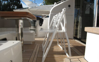 JOLLY WHITE | Folding bamboo chair