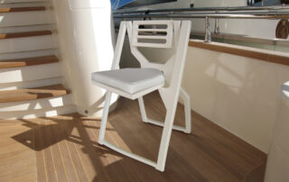 JOLLY WHITE | Chaise pliante en bambou