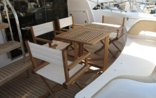 FTZ | Tavoli a carabottino in teak