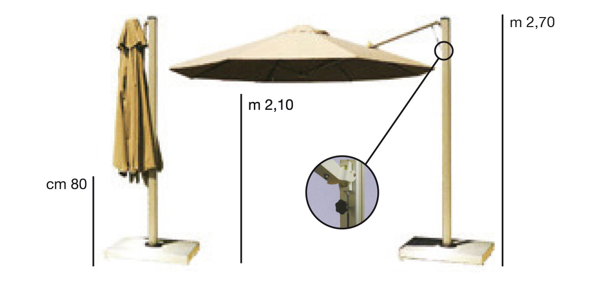 ONE STEP | Parasols en aluminium