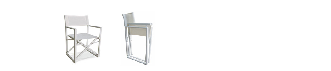 NAUSICAA | Aluminium Director Chair