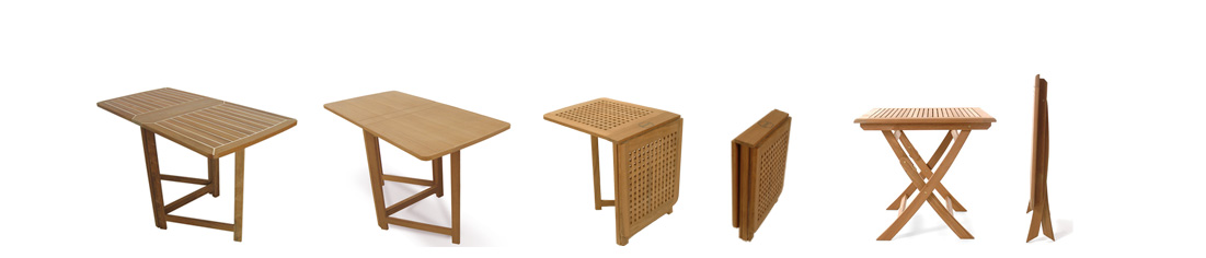 TABLES | Pliantes en teck