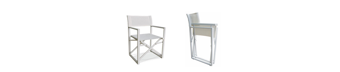 NAUSICAA | Aluminium Director Chair