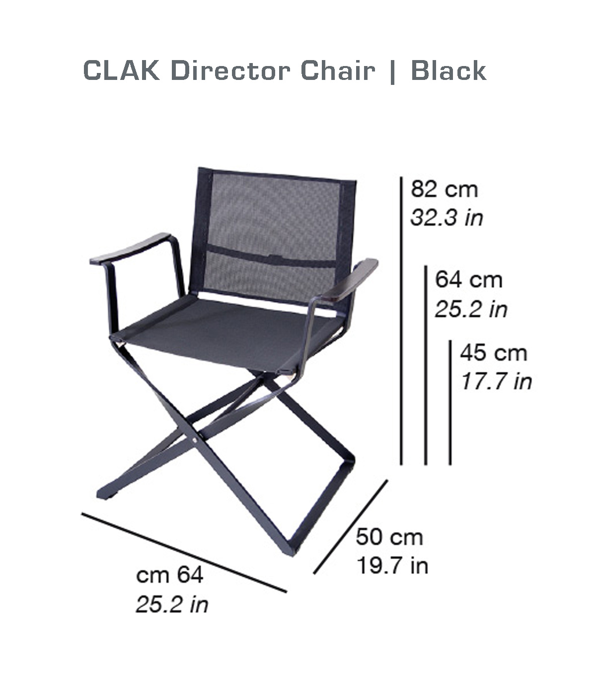 CLAK Sedia regista | Black