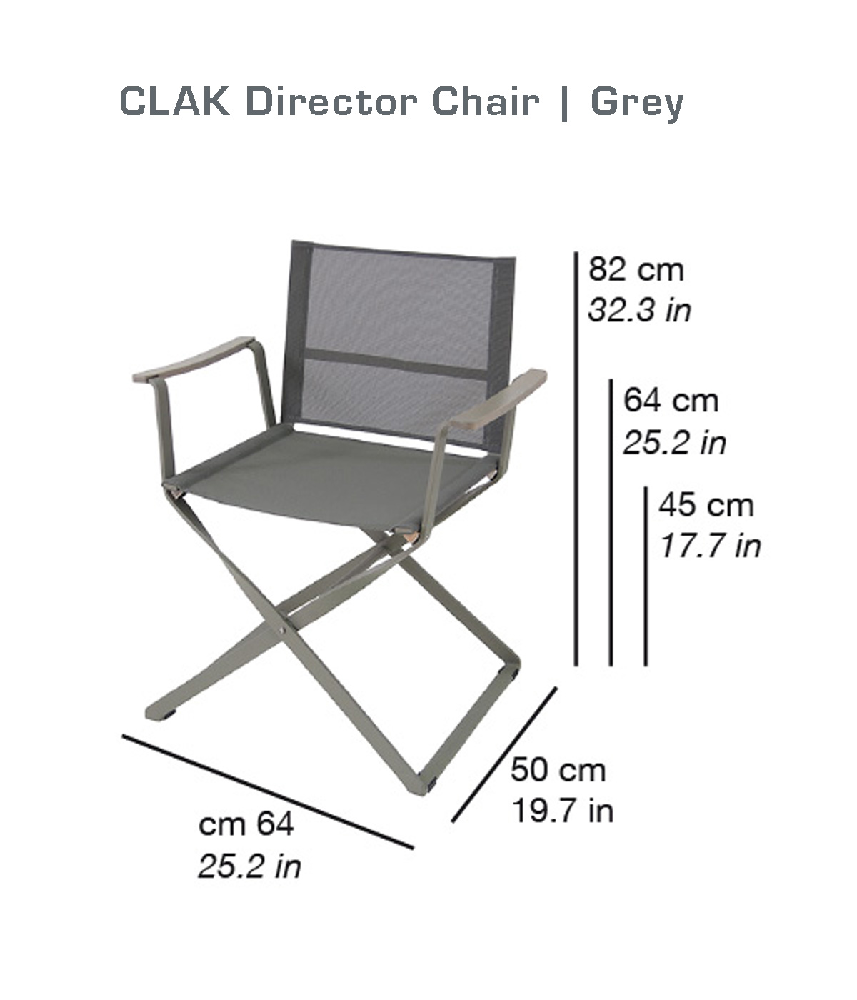 CLAK Sedia regista | Grey