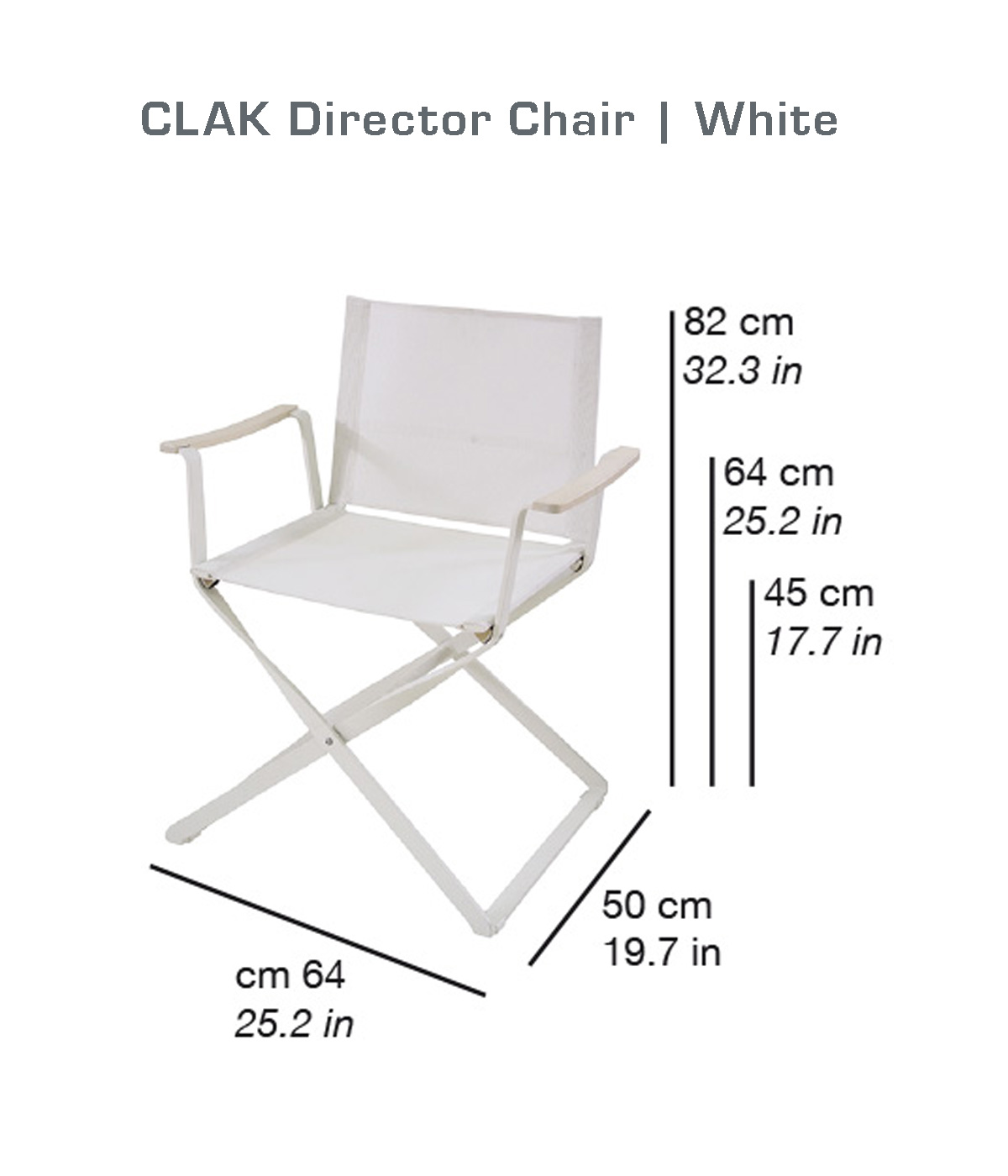 CLAK Sedia regista | White