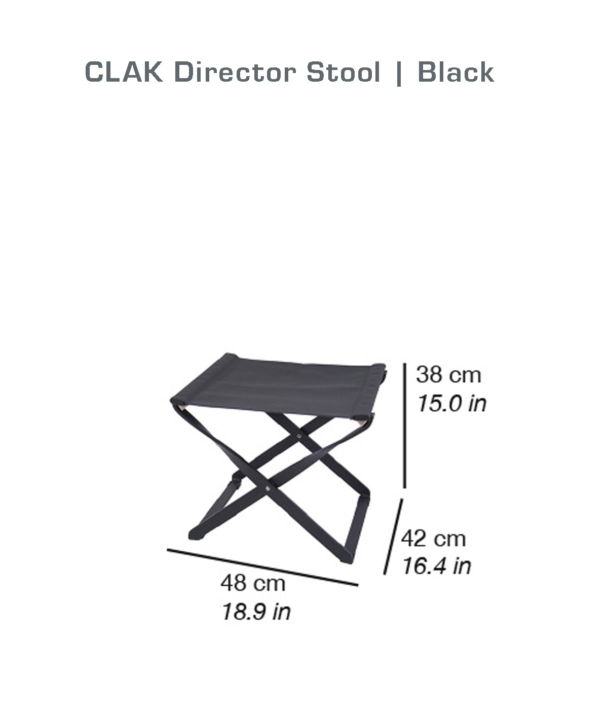 CLAK Sgabello | Black