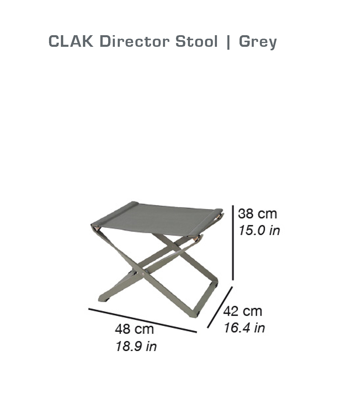 CLAK Sgabello | Grey