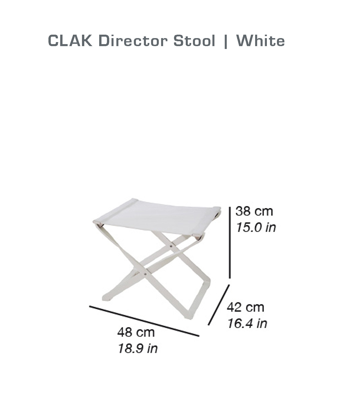CLAK Sgabello | White