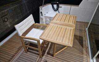 SQUARE | Sedie regista in teak