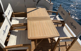 SQUARE | Sedie regista in teak