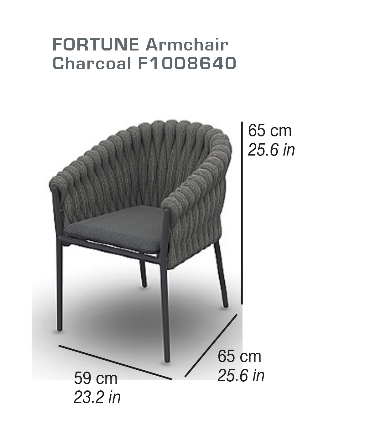 FORTUNE | Armchair charcoal