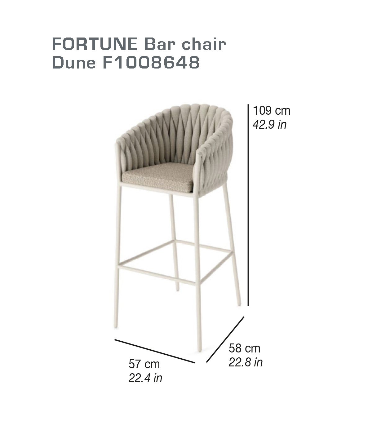 FORTUNE | Bar chair dune